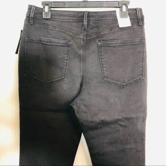 NWT American Rag Black Factory Whiskering Distressed Super Skinny Jeans size 13 - Picture 6 of 8